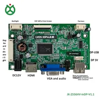 JX 15.6" Resolusi 1920*1080 4 Lane EDP/LVDS Papan Pengontrol Monitor LCD PCB Mounting HD VGA Antarmuka DP Terintegrasi