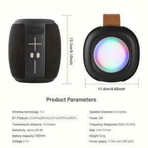 <b>Speaker</b> Outdoor Portable Subwoofer High Volume Waterproof Portable Desktop Bt5.2 Wireless <b>Speaker</b> - Product Image 2