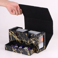 Boîte de rangement pour cartes Commander Display Deck Box en cuir PU, design moderne