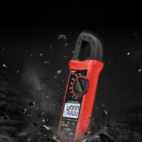 UNI-T UT201 True RMS Digital Clamp Meter 600A AC/DC Multimeter Pengukur Arus dan Tegangan dengan Uji Kontinuitas