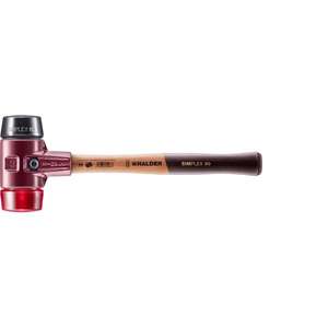 HALDER - 3026.060 Baguettes à face souple SIMPLEX-Composition de caoutchouc/plastique avec boîtier en fonte et manche en bois de haute qualité - Product Image 1