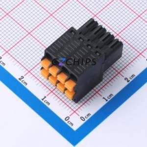JL15EDGKDH-35004B01 Plug-in Terminal Block Through hole Component (THT),P=3.5mm Connector Plug 2x4P 3.5mm Black - Product Image 1