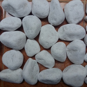 Piedra de grava de guijarro blanco para decoración del hogar, piedra de paisajismo para jardín - Product Image 2