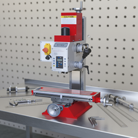 KY16V Petit Perceuse et Fraiseuse Verticale Usinage de Précision à Vitesse Variable avec Tension Cône de Broche MT2 220V