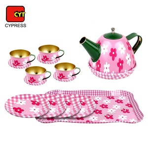 Jeu <span class=keywords><strong>de</strong></span> rôle <span class=keywords><strong>de</strong></span> <span class=keywords><strong>cuisine</strong></span>, jeu <span class=keywords><strong>de</strong></span> thé en métal étamé, jouet sûr pour les enfants, jouets pour enfants, jeu <span class=keywords><strong>de</strong></span> thé - Product Image 4