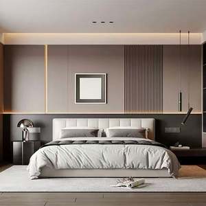 Armoires, lits et tables de chevet en bois au design contemporain personnalisé pour l'ameublement de la maison, pour une utilisation en chambre à coucher - Product Image 6