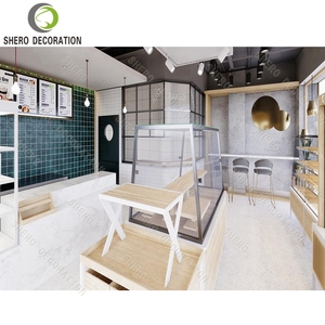 Comptoir de présentation en bois personnalisé pour <span class=keywords><strong>boulangerie</strong></span> Vitrine de présentation pour <span class=keywords><strong>boulangerie</strong></span> Design de comptoir pour café en vente - Product Image 5