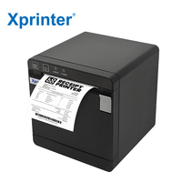 Xprinter Impresora Térmica de Recibos, Impresora POS de 80mm, Compatible con Código QR, Máquina de Impresión de Billetes de Restaurante