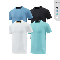 Jogger Gym Tee Sport Shirt Dry Fit Shirt Fitness Vêtements Running Shirts High Stretch pour Hommes