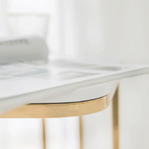 Tavolino da <span class=keywords><strong>caffè</strong></span> nordico di lusso tavolino in ferro battuto tavolino da camera da letto soggiorno <span class=keywords><strong>angolo</strong></span> in marmo - Product Image 3