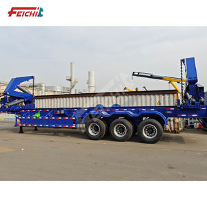 Sidelifter מודולרי 37 טון מיכל מעלית בצד חצי טריילר 20ft מעמיס בצד מיכל מעלית משאית למכירה - Product Image 1