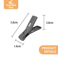 Nouvelle conception de pince à linge en plastique légère et créative de style bambou pour le rangement des vêtements et l'organisation domestique