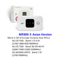 Routeur WiFi portable universel 4G LTE MF800 pour voiture, débloqué, avec carte SIM, pour voyages internationaux