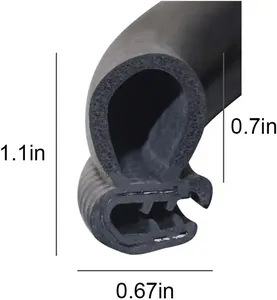 도어 고무 씰 스트립 용 스틸 강화 epdm 복합 씰 스트립
