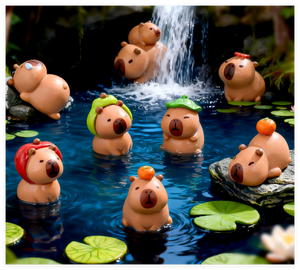 Figuras de Resina de Animales Adorables, Capibara, Juguete Infantil, Modelo de Dibujos Animados, Hada, Religioso, Bolsa Misteriosa Sorpresa, Fiesta - Product Image 4