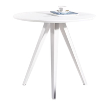 Petite table basse/de côté en bois noir avec base en plastique, emballage standard