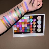 Fard à paupières pressé multichrome duochrome scintillant, couleurs véganes, maquillage pour les yeux caméléon