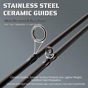 Canne à pêche en fibre de carbone Fuji Guide personnalisée, 2 brins, 9ft, 11ft, 12ft, poids de leurre 50-300g, pour la pêche en mer au jigging - Product Image 4