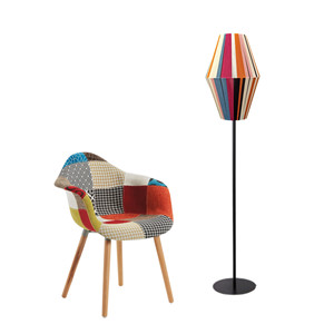 Lampada da terra Kyoto 4800 filo-paralume. - Product Image 4