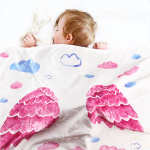 낮은 Moq 다른 스타일 75*100cm 소년 소녀 달 사진 배경 아기 이정표 플란넬 양털 담요 - Product Image 5