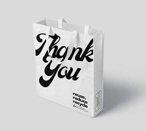 Vente en gros de sac de supermarché non tissé écologique personnalisé sac de remerciement - Product Image 1