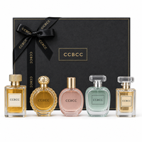 Coffret cadeau de 5 parfums de luxe, longue tenue, multi-arômes, collection de parfums pour femmes, format voyage