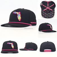 Gorra de Béisbol de 5 Paneles Impermeable con Impresión Personalizada, Gorra de Golf Transpirable con Logotipo de PVC y Cuerda de Goma para Entusiastas del Golf
