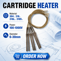 Cartouche chauffante personnalisée haute température à combustion sèche en acier inoxydable pour four à granulés de biomasse, tube de chauffage d'allumage