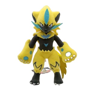 Jouets en peluche Pokémon mythiques de type électrique de 25 à 32cm Poupée en peluche douce Zeraora avec étiquettes pour enfants - Product Image 1