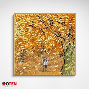 Arte <span class=keywords><strong>de</strong></span> pared moderno pintado a mano, decoración colgante posmoderna, lienzo, pintura al óleo del <span class=keywords><strong>campo</strong></span> <span class=keywords><strong>de</strong></span> <span class=keywords><strong>trigo</strong></span> <span class=keywords><strong>de</strong></span> <span class=keywords><strong>Van</strong></span> <span class=keywords><strong>Gogh</strong></span> y ciprés - Product Image 2