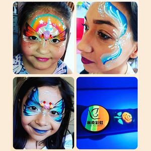 สีเพ้นท์ร่างกายแบบแยกสี 20 กรัม ปลอดสารพิษ หลายสี ใช้น้ำเป็นฐาน สีเรืองแสง UV - Product Image 3