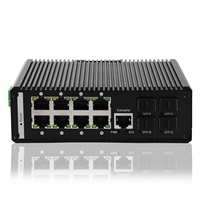 Switch Ethernet Industri Terbaik L2 Managed 8-Port 10 100 1000T 48-57VDC 802.3at PoE + 4-Port 100/1000X SFP