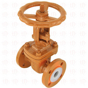 Válvula de Cierre con Brida J41F4 DN50 con Disco de PTFE para Medios Ácidos a Temperatura Normal - Product Image 3