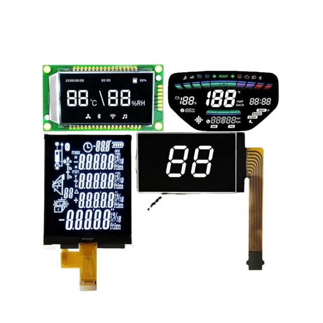 High Quality 9 Digital 7 Segment LCD Clock Display Panel Customizable in TN VA STN Types Factory Free Customization Available