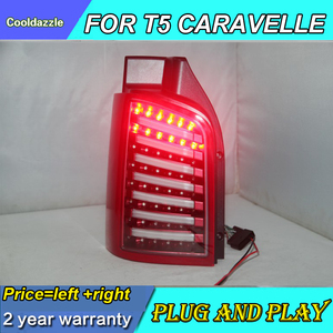 สำหรับ Volkswagen T5 <span class=keywords><strong>Caravelle</strong></span> Multivan LED ไฟท้าย LED ด้านหลังไฟชุดสีแดง2013 2014 2015 - Product Image 3