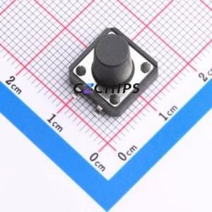 TS-1094S-A15B2-D2 Tactile Switch SMD-4P,12x12mm Switch Single Pole Single Throw Round Button 1.8N Vertical Mount - Product Image 1