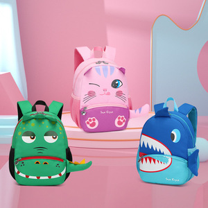 2022 Cartoon cute children <span class=keywords><strong>zaino</strong></span> shark lion rabbit dinosaur animal kindergarten Kids bag ragazzi e ragazze baby small backpack - Product Image 1