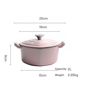Nuova Casseruola in Ghisa Smaltata a Forma di Cuore, Pentola Olandese Antiaderente di Alta Qualità con Coperchio - Product Image 5