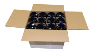 Bouteille de vin antique en verre 25oz, de 750ml, à fond plat, en verre rond, avec liège, souple, de couleur bleu - Product Image 6