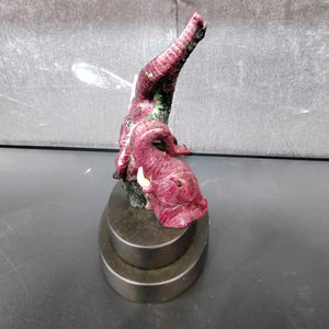 งานแกะสลักรูปช้างจากหินรูบี้โซไซต์สุดหรู ขนาด 120x90x160 มม. หินธรรมชาติ เหมาะสำหรับเป็นของขวัญทางธุรกิจ - Product Image 5