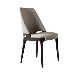 Chaises modernes minimalistes en bois massif et bois ciré blanc - Sièges pour salle à manger, salon et restaurant - Product Image 5