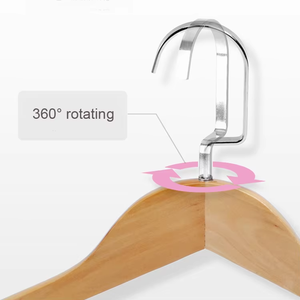 Betterall木製ハンガー高級高品質布用滑り止めメーカー衣料品整理 - Product Image 3