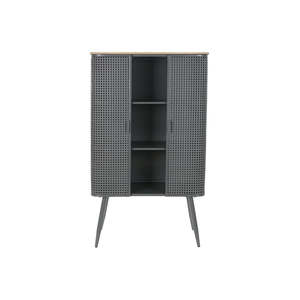 ESTANTE DE METAL Y MADERA 79X39X133 GRIS - Product Image 1