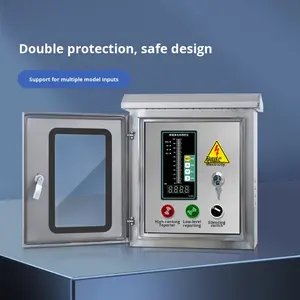 TAIHUA Capteur <span class=keywords><strong>de</strong></span> niveau <span class=keywords><strong>d</strong></span>'<span class=keywords><strong>eau</strong></span> en acier inoxydable étanche à la pluie IP68 Transmetteur submersible Boîte <span class=keywords><strong>de</strong></span> contrôle <span class=keywords><strong>d</strong></span>'alarme <span class=keywords><strong>Installation</strong></span> extérieure - Product Image 3