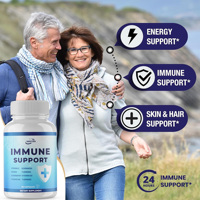 Capsules de soutien immunitaire multivitamines à base de plantes Capsule Vitamine saine Force corporelle Zinc Echinacea Cellulose