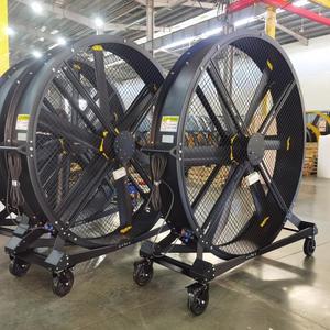 Ventiladores de Piso Móviles Silenciosos de Largo Alcance (40m), con Motor, Volumen de Aire de 80000m/h, Protección IP55 - Product Image 2