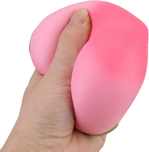 Wholesale Kawaii Kids Simulation Peach TPR Squishy Toys Slow <b>Rebound</b> Unbreakable Stress Relief Fidget Toys - Product Image 3