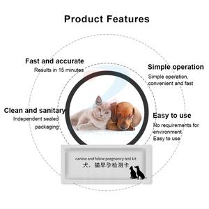 Kit de <span class=keywords><strong>test</strong></span> de diagnostic vétérinaire kit de <span class=keywords><strong>test</strong></span> rapide félin canin vétérinaire rapide Diag chien/chat bande de <span class=keywords><strong>test</strong></span> de grossesse - Product Image 5