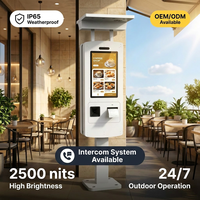 Kiosco de Autoservicio para Exteriores, Metálico, Eléctrico, con Pantalla Táctil