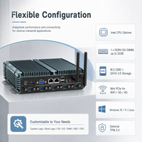 Mini PC de Escritorio Sin Ventilador Intel J1900 J6412 N100 Core I3 I5 I7, Doble LAN, 6COM, HD VGA, M.2 SSD, WiFi, 4G, Amplio Voltaje, Windows, Linux, IoT